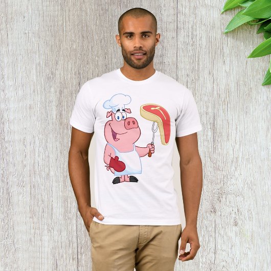 T-shirt Viande de Cuisine de porc