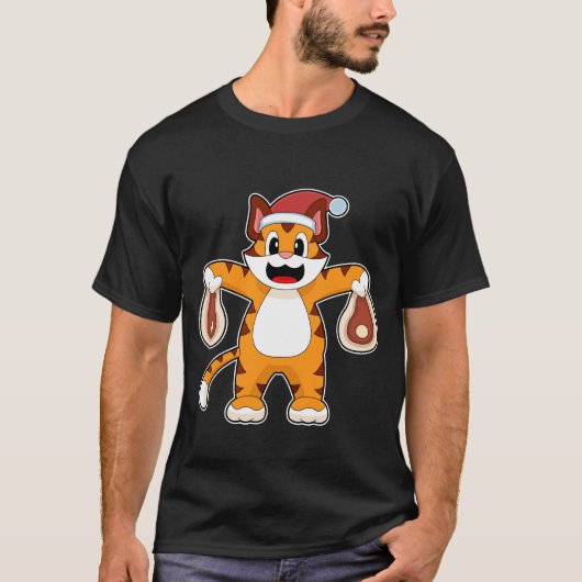 T-shirt Viande de Noël de tigre (Devant)