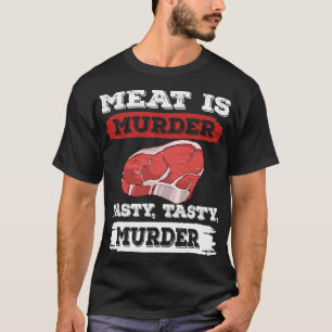 T-shirt Viande est meurtre un bon goût meurtre barbecue gr