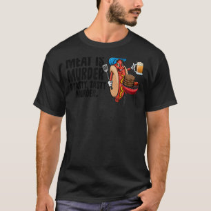 T-shirt Viande Est Meurtre Un Tasty Meurtre Hommes Sauciss