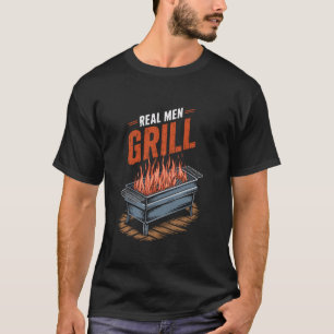 T-shirt Viande Fumer papa Design Funky BBBQ Griller Viande