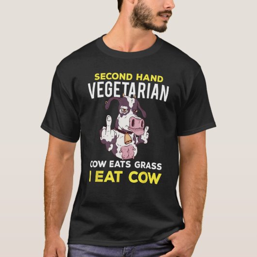 T-shirt Viande Ketogénique Carnivore Boeuf Amour Meateater (Devant)