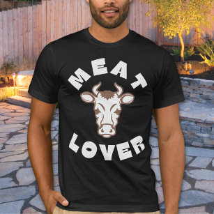 T-shirt Viande Lover Carnivore Tête de vache Unisex
