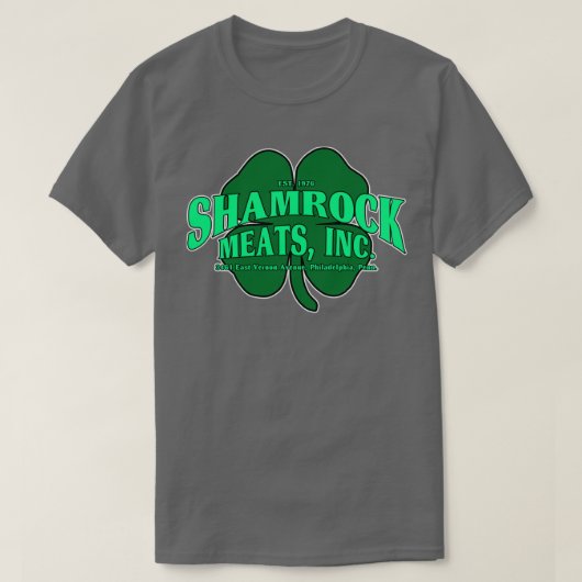 T-shirt Viandes shamrocks de Rocky (Design devant)