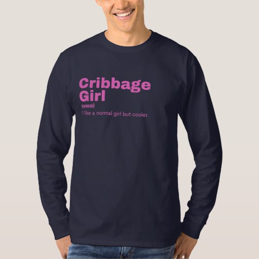 T-shirt Vibbage Girl - Cribbage (Devant)