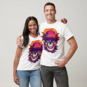 T-shirt Vibe de crâne tropical (Unisexe)