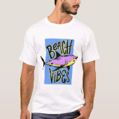 T-shirt Vibe de plage avec requin (Devant)