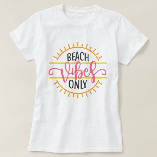 T-shirt Vibe de plage uniquement (Design devant)