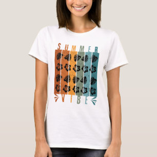 T-shirt Vibe Été Rétro Tropical Vintage Esthétique