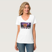 T-shirt Vibe me Jack-o-lantern Trucker Chapeau (Devant entier)