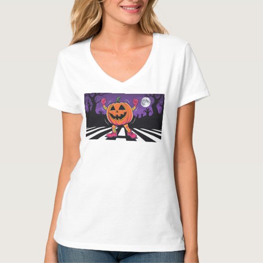 T-shirt Vibe me Jack-o-lantern Trucker Chapeau (Devant)