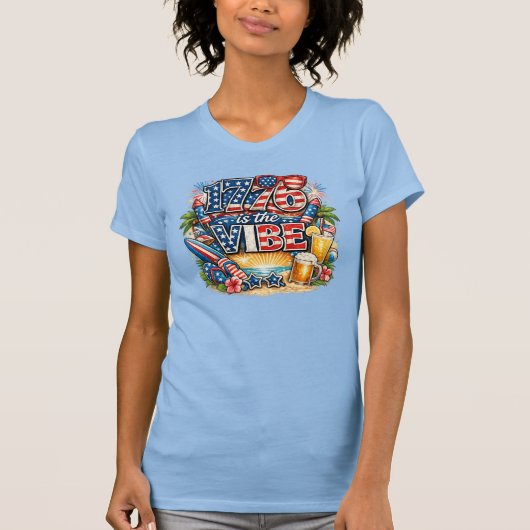 T-shirt Vibes 1776 (Devant)