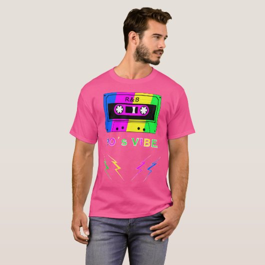 T-shirt Vibes 90S Rb Retro Cassette Graphique (Devant entier)