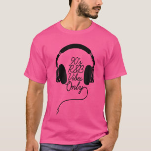 T-shirt Vibes 90S Rb Uniquement Casques Dj Rnb