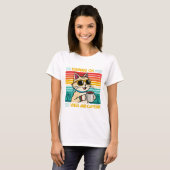 T-shirt Vibes à café rétro - Lover à caféine femmes (Devant entier)