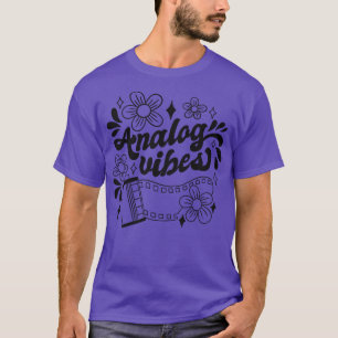 T-shirt Vibes analogiques Photographe Film de photographie