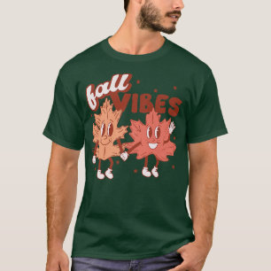 T-shirt Vibes Automne Feuilles & Citrouille S'Il Vous Plaî