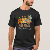 T-shirt Vibes Automne & Que Librairie Vie Pomme Pomme Pomm (Devant)