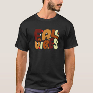 T-shirt Vibes Automne Retro Vibes Thankful Vibes Automne S