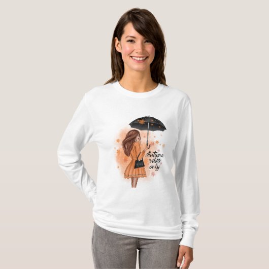 T-shirt Vibes Automne Seulement Automne Fashion Girl (Devant entier)
