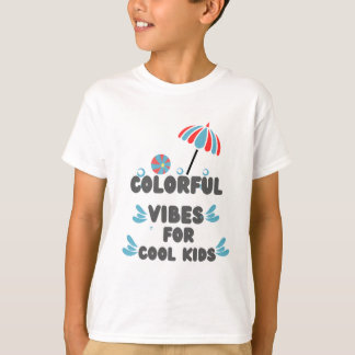 T-shirt Vibes colorées Parapluie Enfants Tee#kids t shirt
