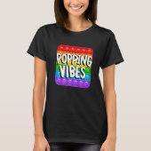 T-shirt Vibes Cool Jeu Carte Fidget Pop It (Devant)