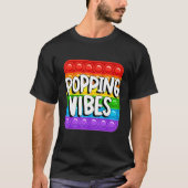 T-shirt Vibes Cool Jeu Carte Fidget Pop It (Devant)