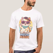 "Vibes Cool - Meow Magic Summer Tee