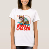 T-shirt Vibes d'amour de chat Chat roux surfeur Cadeau d'é (Devant)