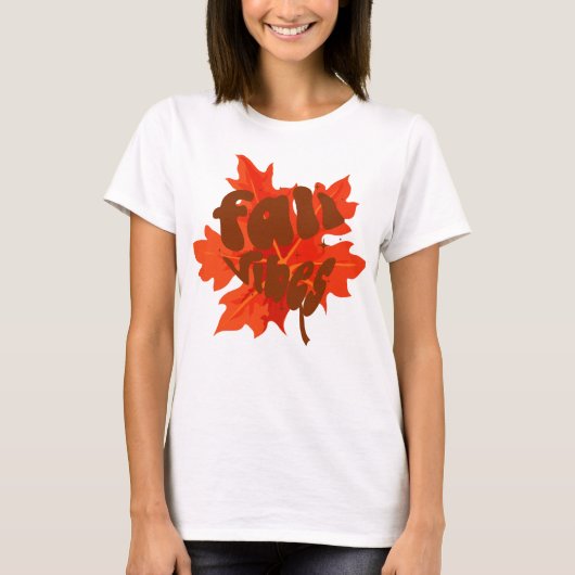 T-shirt Vibes d'automne (Devant)