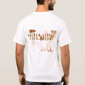 T-shirt Vibes d'automne avec feuillards d'automne  (Dos)