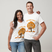 T-shirt Vibes d'automne avec feuillards d'automne  (Unisexe)