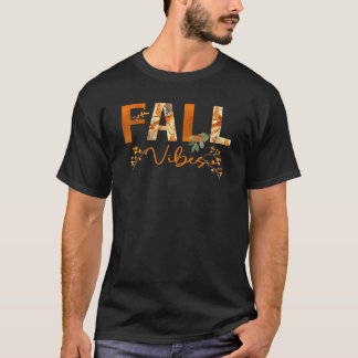 T-shirt Vibes d'automne Bonjour Vibes d'automne Fleurs d'o