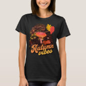 T-shirt Vibes d'automne, champignon rouge (Devant)