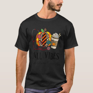 T-shirt Vibes D'Automne Et La Vie De Future Infirmière léo