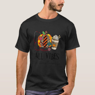 T-shirt Vibes D'Automne Et Que Chemo Nurse Life léopard Pu