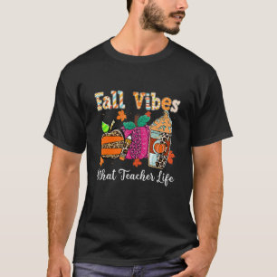 T-shirt Vibes d'automne et vie d'enseignant Apple Pencil C