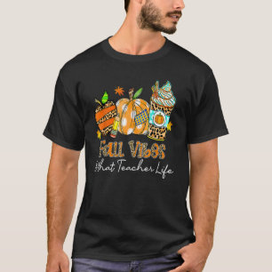 T-shirt Vibes d'automne et vie d'enseignant Apple Pencil C