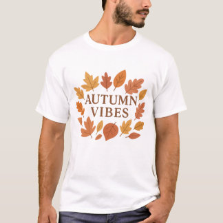T-shirt Vibes d'automne - Feuilles d'automne