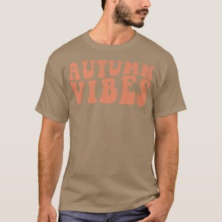 T-shirt Vibes d'automne rétro Bonjour Automne Happy Fall T