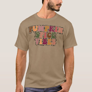 T-shirt Vibes d'automne rétro Super Citrouille
