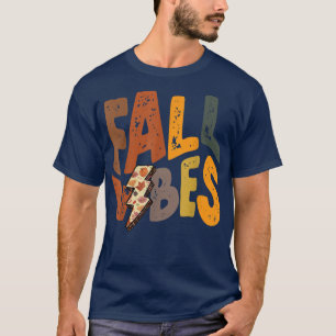 T-shirt Vibes d'automne Vintage Yall Bonjour Automne Autom