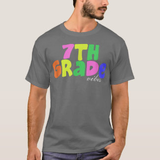 T-shirt Vibes de 7e année Retro Femmes Super Joyeuses Prem