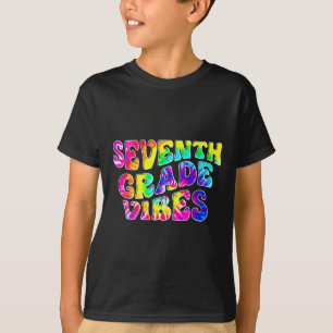 T-shirt Vibes de 7e année Tie Dye Premier jour de Ck à l'é