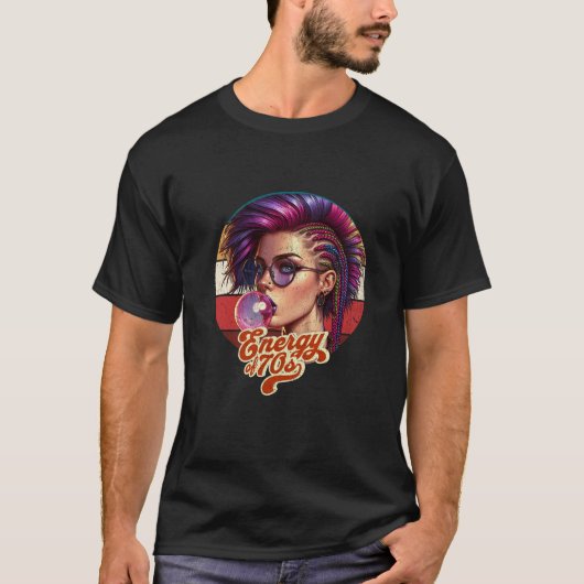 T-shirt Vibes de Bubblegum psychédélique (Devant)