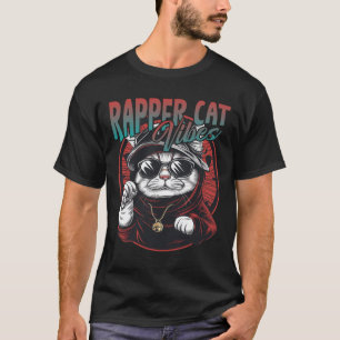 T-shirt Vibes de chat Rapper