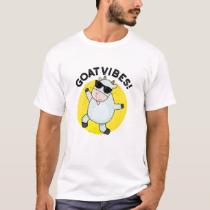 T-shirt Vibes de chèvre amusant Good Vibes Animal Pun
