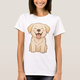 T-shirt Vibes De Chiot Joyeuses - Chien À Main Mignonne