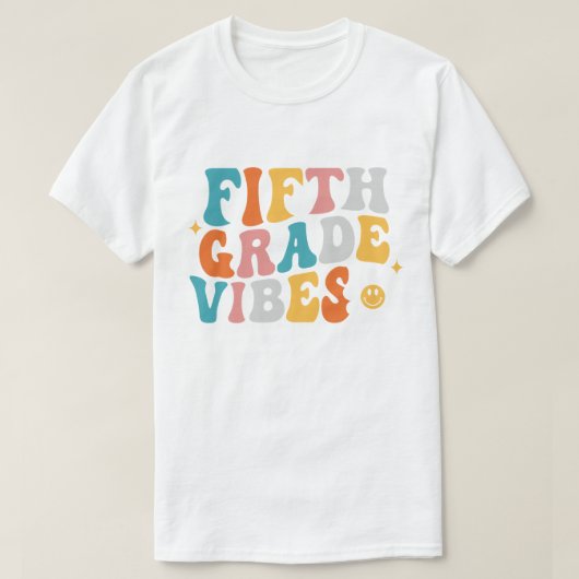 T-shirt Vibes de cinquième année (Design devant)