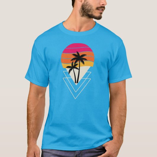 T-shirt Vibes de coucher de soleil (Devant)